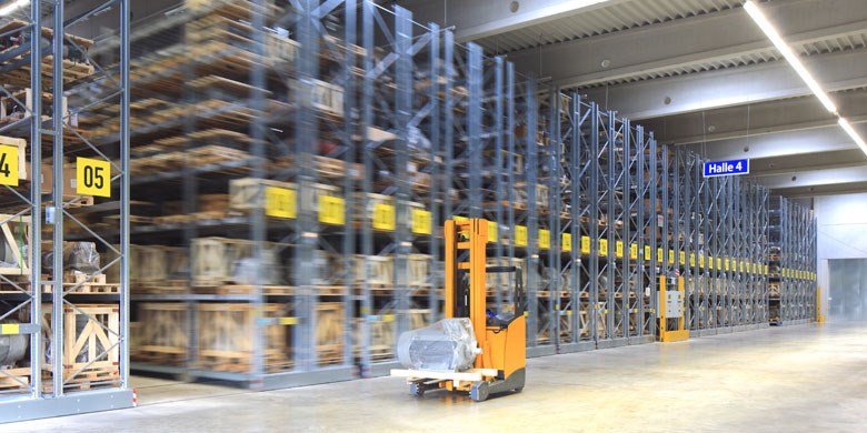 Verrijdbare palletstellingen