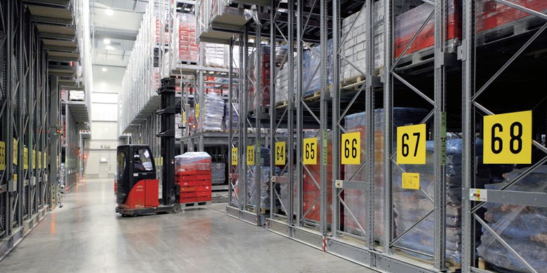 Verrijdbare palletstellingen