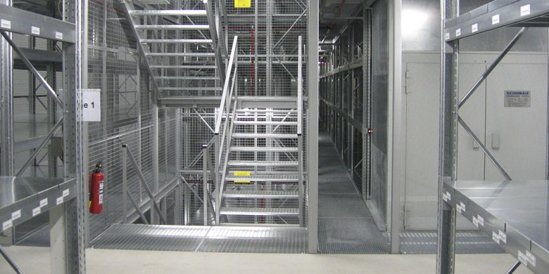 Palletstellingen met verdiepingsvloer