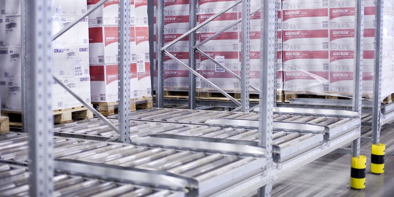 Doorrolstellingen voor pallets
