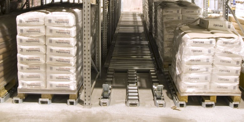 Doorrolstellingen voor pallets