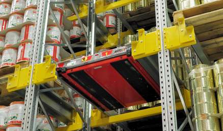 Pallet Shuttle Systeem voor een semi automatisch magazijn